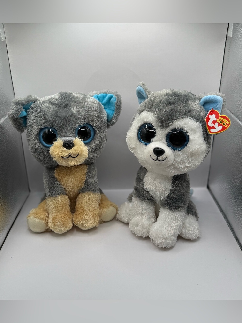 Ty Beanie Boos Plush Puppy Duo — Slush and Scraps Stuffed Animals